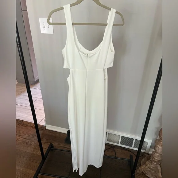 Lulu’s White Cut-out Bodycon Dress | Size Small - Picture 3 of 4